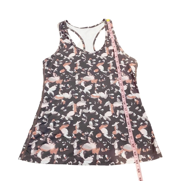 Zella Multicolor Abstract Print Racerback Tank Top, Size Small - Picture 5 of 9